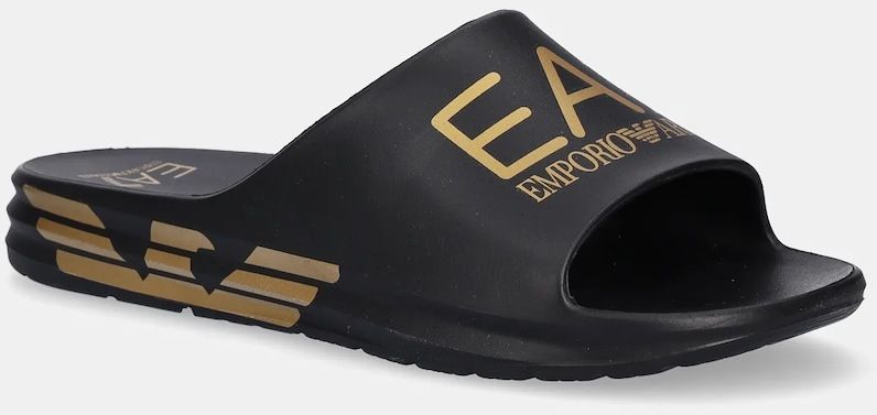 Šľapky EA7 Emporio Armani čierna farba, AF18618.7X000356