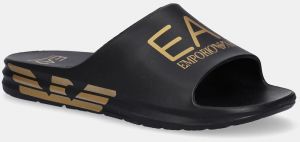 Šľapky EA7 Emporio Armani čierna farba, AF18618.7X000356