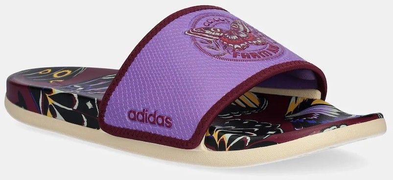 Šľapky adidas bordová farba, JQ1250