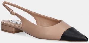 Kožené balerínky Steve Madden Rowyn hnedá farba, s otvorenou pätou, 11003900