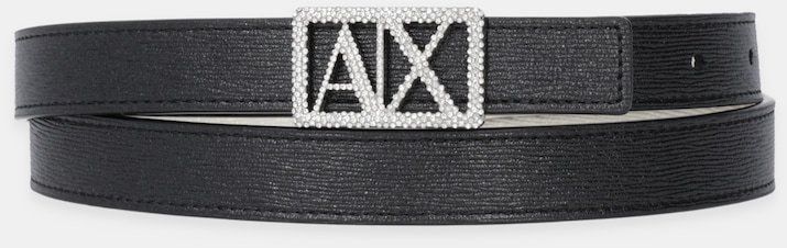 Obojstranný opasok Armani Exchange čierna farba, XW001602 AF17141