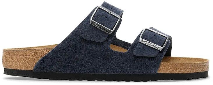 Semišové šľapky Birkenstock Arizona tmavomodrá farba, 1030916