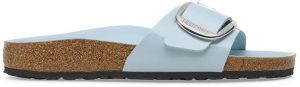 Kožené šľapky Birkenstock Madrid Big Buckle modrá farba, 1030363