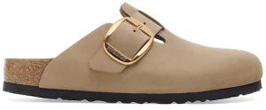 Kožené šľapky Birkenstock Boston Big Buckle béžová farba, 1030393