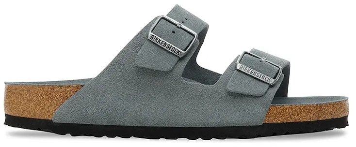 Semišové šľapky Birkenstock Arizona šedá farba, 1030860