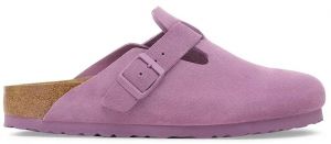 Semišové šľapky Birkenstock Boston ružová farba, 1030681