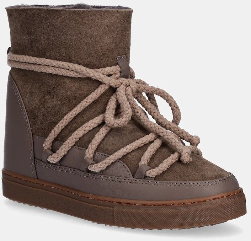 Semišové snehule Inuikii Classic Wedge hnedá farba, 1001.004.0042.163