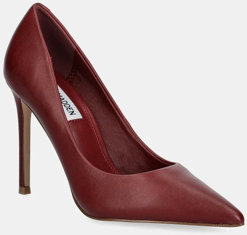 Kožené lodičky Steve Madden Thrive bordová farba, 11003887