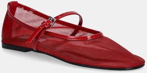 Baleríny Steve Madden Mash červená farba, 11003765