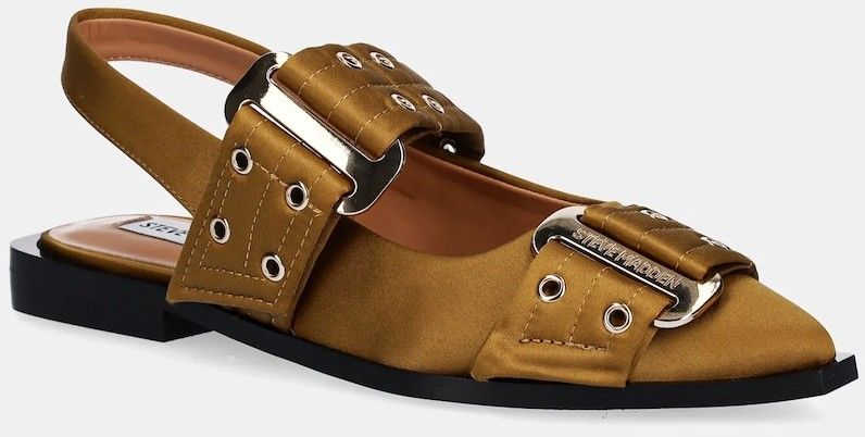 Baleríny Steve Madden Grand Ave zelená farba, s otvorenou pätou, 11003257