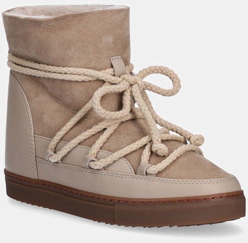 Kožené snehule Inuikii Classic Wedge béžová farba, 1001.004.0042.250