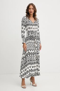 Šaty Marciano Guess BRITNEY biela farba, maxi, áčkový strih, 5YGK47 7352A