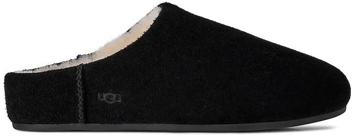 Semišové papuče UGG Elea Slip-On čierna farba, 1171390.BLK