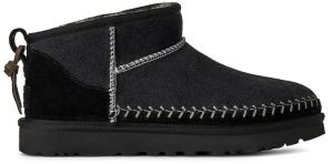 Snehule UGG Classic Ultra Mini Biarritz čierna farba, 1171538.BLK
