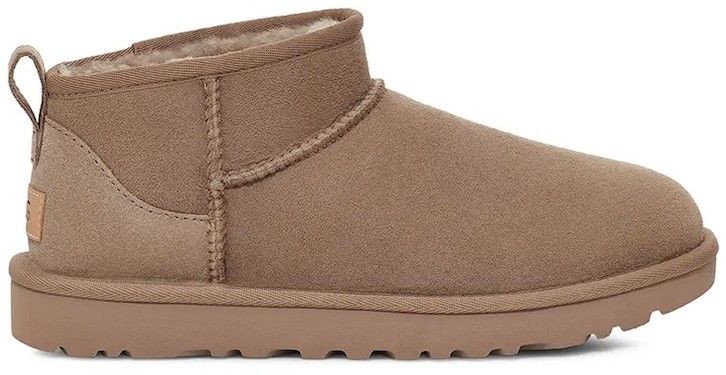 Semišové snehule UGG Classic Ultra Mini béžová farba, 1116109.CRBO