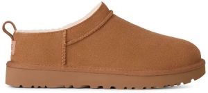 Semišové papuče UGG Classic Micro hnedá farba, 1173891.CHE