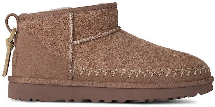 Semišové snehule UGG Classic Ultra Mini Biarritz hnedá farba, 1171538.RYK