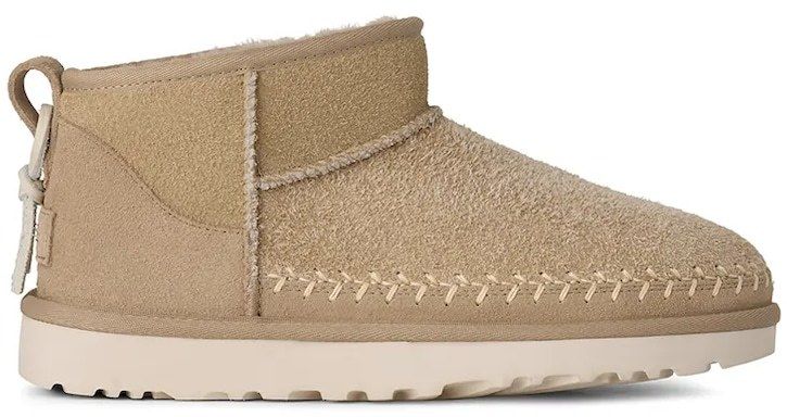 Semišové snehule UGG Classic Ultra Mini Biarritz béžová farba, 1171538.MDSD