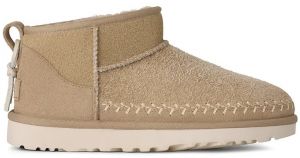 Semišové snehule UGG Classic Ultra Mini Biarritz béžová farba, 1171538.MDSD