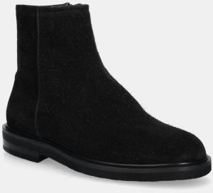 Semišové topánky Filling Pieces Western Chelsea Suede pánske, čierna farba, 77922791861