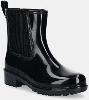 Gumáky Tommy Hilfiger FLAG HARDWARE RAINBOOT čierna farba, FW0FW08966