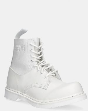 Kožené workery MM6 Maison Margiela x Dr. Martens biela farba, SH3WU0013