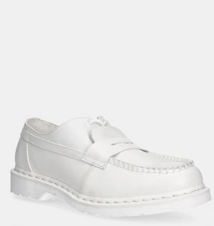 Kožené mokasíny MM6 Maison Margiela x Dr. Martens biela farba, SH3WR0005