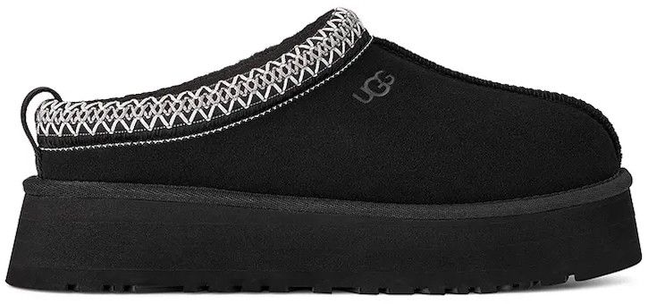 Semišové papuče UGG Tazz II čierna farba, 1174471.BLK