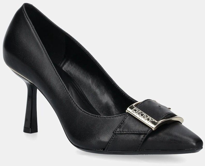 Kožené lodičky Dkny Nashbrook čierna farba, K3544717