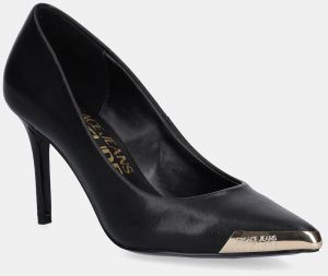 Kožené lodičky Versace Jeans Couture čierna farba, 79VA3S50 ZP127 899
