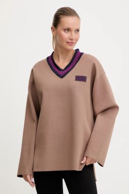 Sveter EA7 Emporio Armani béžová farba, ľahký, AF18425.7X000388