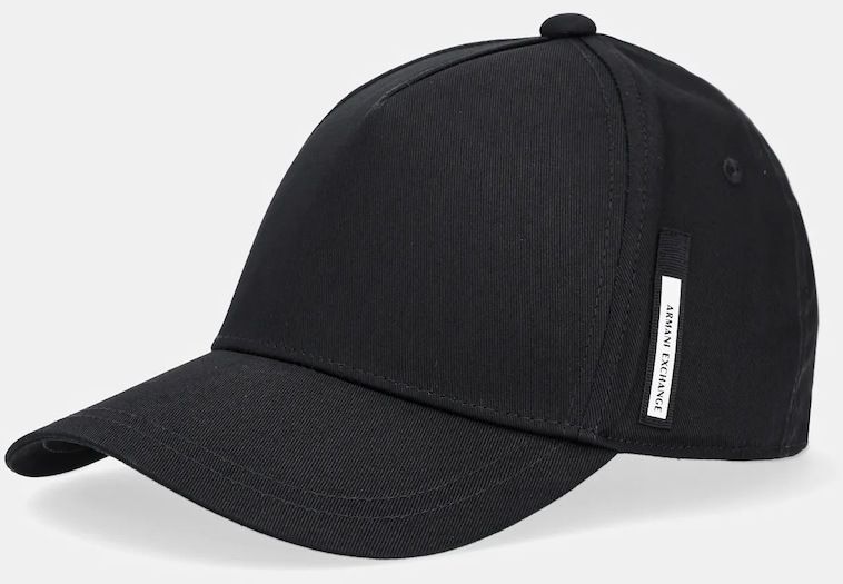 Bavlnená šiltovka Armani Exchange čierna farba, XM001693 AF15502