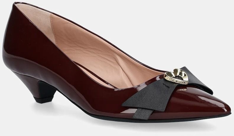 Lodičky Love Moschino bordová farba, JA10353G1NIH0556