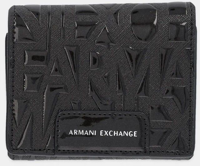 Peňaženka Armani Exchange dámska, čierna farba, XW001595 AF17290