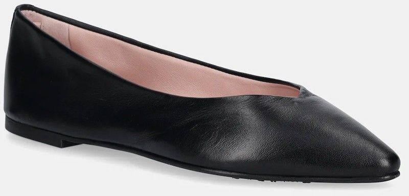 Kožené balerínky Pretty Ballerinas TYRA čierna farba, 52775_001