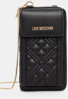 Peňaženka Love Moschino dámska, čierna farba, JC5682PP1NLA0000
