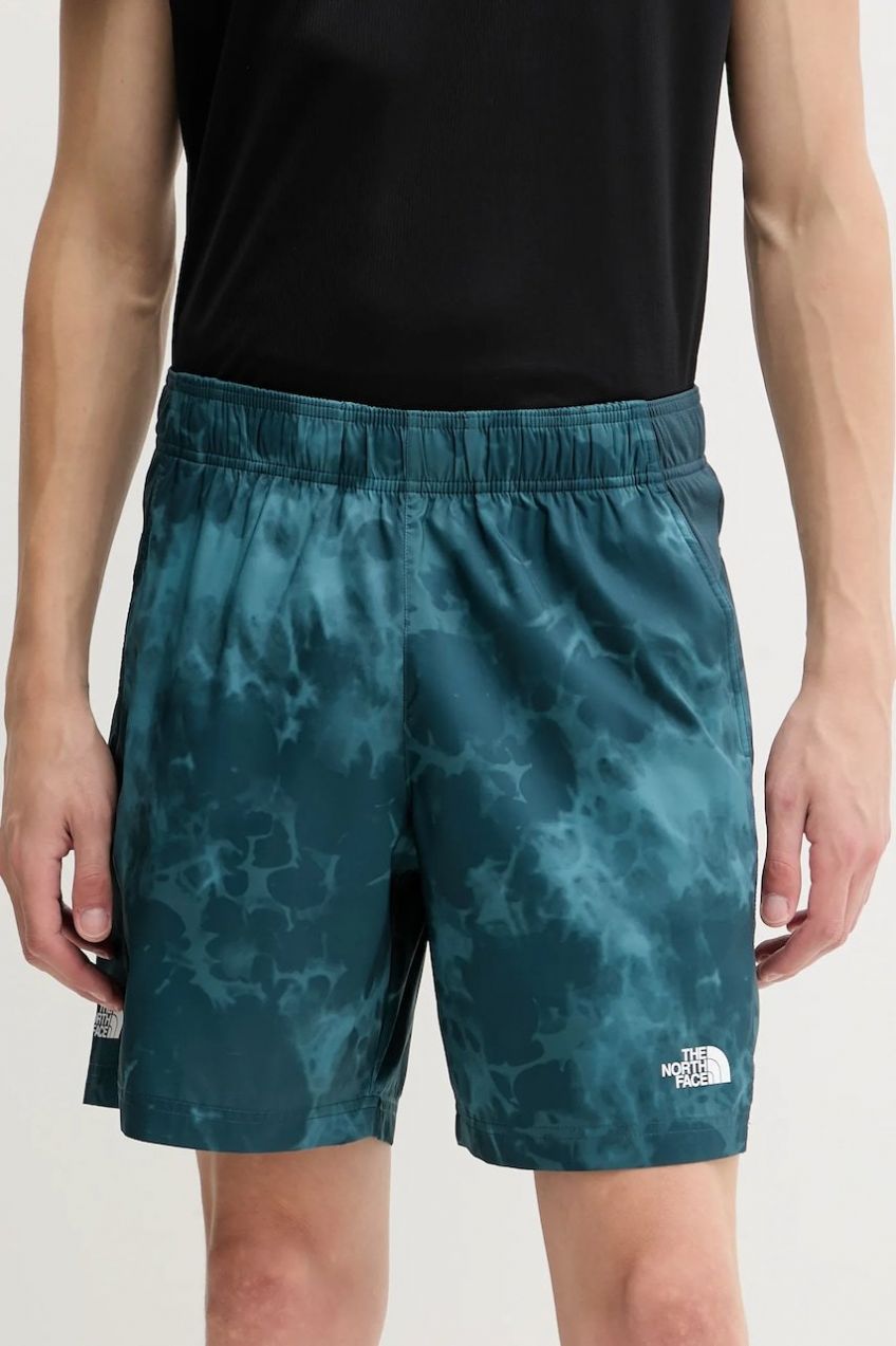 Tréningové šortky The North Face 24/7 tyrkysová farba, NF0A8E09EHF1