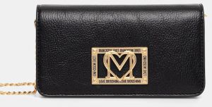 Peňaženka Love Moschino dámska, čierna farba, JC5602PP1NLI0000