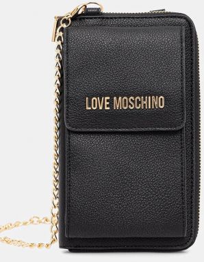 Peňaženka Love Moschino dámska, čierna farba, JC5701PP1NLD0000