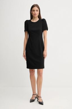 Šaty Dkny čierna farba, mini, priliehavé, DD3I166A