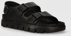 Kožené sandále Birkenstock BIRKENSTOCK X PAPILLIO Milano dámske, čierna farba, 1024608