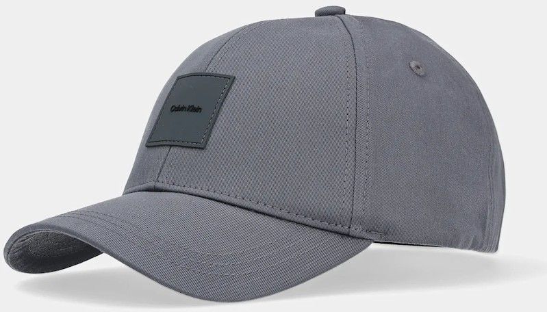 Bavlnená šiltovka Calvin Klein šedá farba, s nášivkou, K50K512616