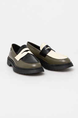 Kožené mokasíny Camper TWS pánske, zelená farba, K100633-041