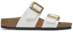 Šľapky Birkenstock Sydney Patent Cushion Buckle dámske, biela farba, 1029438