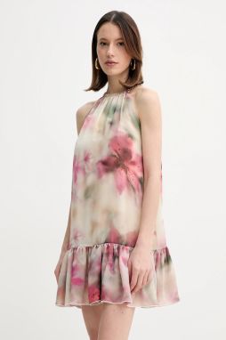 Šaty Marciano Guess KENDALL béžová farba, mini, áčkový strih, 5GGK32 7310A