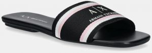 Šľapky Armani Exchange čierna farba, XDP056 XV922 00002