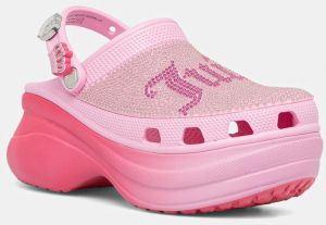 Šľapky Crocs Juicy Couture Bae Clog ružová farba, na platforme, 211104.90H