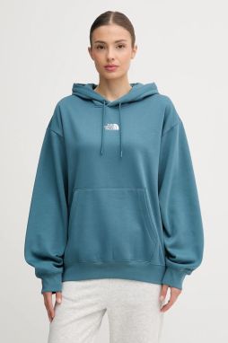 Mikina The North Face Essential zelená farba, s kapucňou, jednofarebná, NF0A89ENBQ51