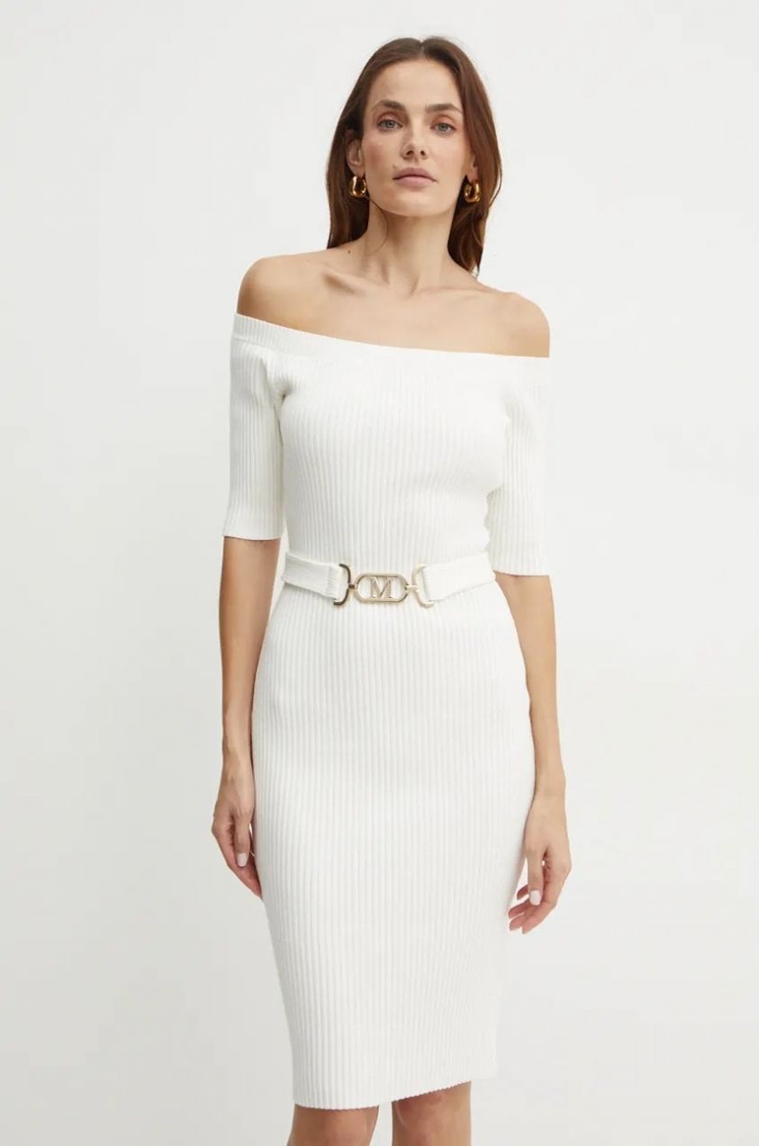 Šaty Marciano Guess CHO béžová farba, mini, priliehavé, 4BGK08 5618Z