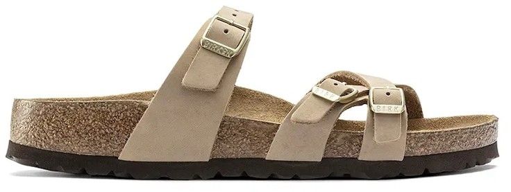 Nubukové šľapky Birkenstock Franca SFB béžová farba, 1022973